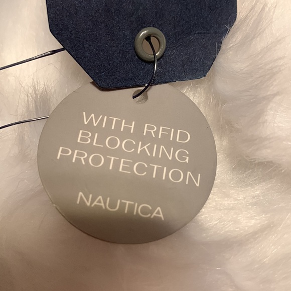 NAUTICA Brown ribbon stripe Money Manager clutch wallet like new (162) - Picture 3 of 13